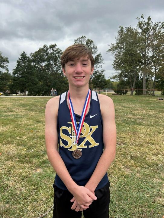 It's said the JCAA is the toughest XC conference in Missouri and Sophomore Jayden Metzler places 12th! <a href="/stplancersports/">StPXsports</a>
