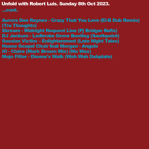 ROBERTLUIS's tweet photo. Unfold Radio with @chowerman @joeArmonJones @StevenBami @cleosol @SadeOfficial @souleance @FirstWordHQ @GuvnaB @THEREALGHETTS @BigFlowdan @yungmorpheus44 @REALDJPREMIER @WESTSIDEGUNN @Rome_Streetz @StefanoFunk @bastardjazz @Clive_Accounts @DIRTCREW @Rasmus_Faber @AuroraDeeRaynes https://t.co/80idabHIxq