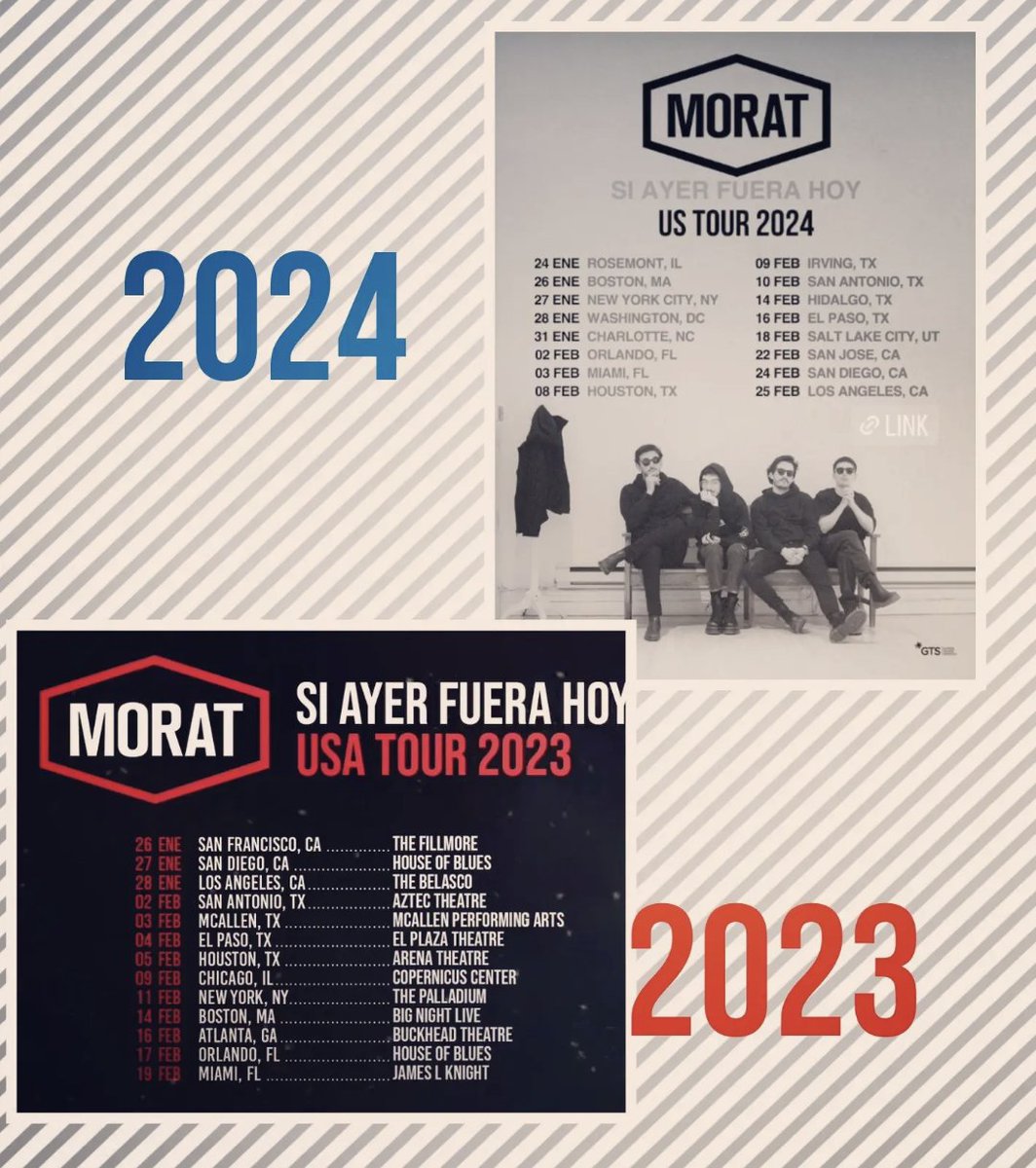 MoratFanverse's tweet photo. This past year most of the concert venues for the USA leg were small and intimate. Next year, most venues are amphitheaters or actual stadiums. Our boys have done a major upgrade ✨
#moratbanda #morat #moratfans #moratworldwide #jpvillamil7 #simonvargas #jpisaza #martinvargas96 https://t.co/rFLo77ac6W