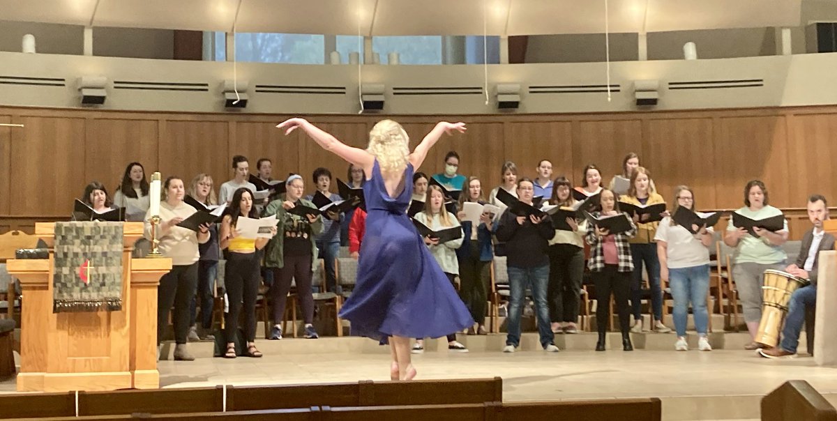 SingOmaha's tweet photo. We had a beautiful dress rehearsal this morning for next Sunday’s performance of Sing Omaha presents "Measure Me Sky". The concert will feature a world premier and a lovely selection with a live dancer. We’d love to see you next Sunday at 4p! #omaha #choir #dance #concert #family https://t.co/h43tvFyH5D