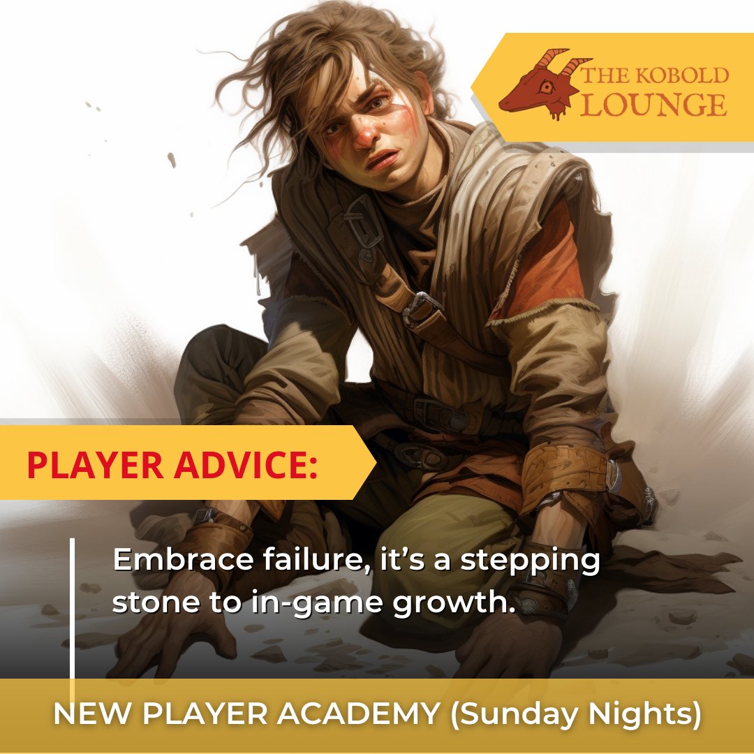 thekoboldlounge's tweet photo. Failure in D&D is not the end but a part of the narrative that leads to growth and development. When your character faces setbacks, it's an opportunity to learn, adapt, and prepare for future challenges.
#DnD #PlayerAdvice #PlayerAcademy #EmbraceFailure #TabletopRPG https://t.co/1TZc3bgXN3