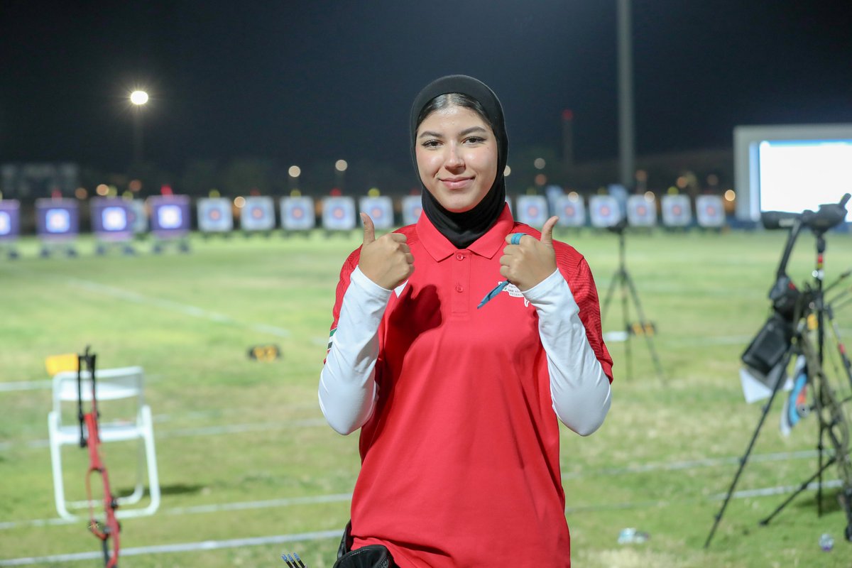 SaudiArcheryFed's tweet photo. 📸 | نبارك للمتأهلين لفئة القوس المركب (سيدات) فردي:

مباراة الميدالية الذهبية
🥇 فاطمة المشهداني 🇮🇶 
🥇 آمنة العوضي 🇦🇪 

مباراة الميدالية البرونزية
🥉 جمانة النجار 🇦🇪
🥉 حنان المياس 🇰🇼

#سهامنا_عربية 🏹
#البطولة_العربية13_للسهام
#الاتحاد_السعودي_للسهام https://t.co/kaiozj66L8