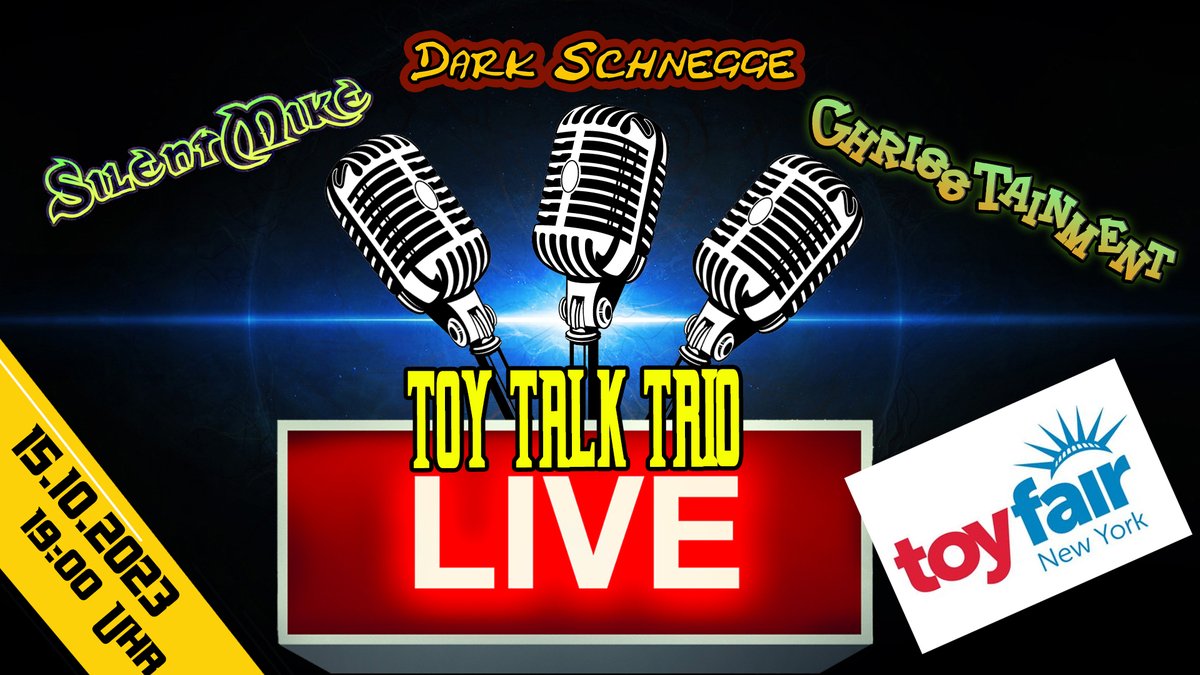 darkSchnegge's tweet photo. Schnegge Army!

Ich bin morgen zu Gast bei Chriss Tainment zusammen mit Silentmike in einem Toy Talk Trio Livestream.

Wir wollen gemeinsam über die Neuigkeiten der New Yor Toyfair reden.

Es würde mich freuen, wenn ihr reinschaut ;)

Euer Schnegge https://t.co/AqZOIChRM9
