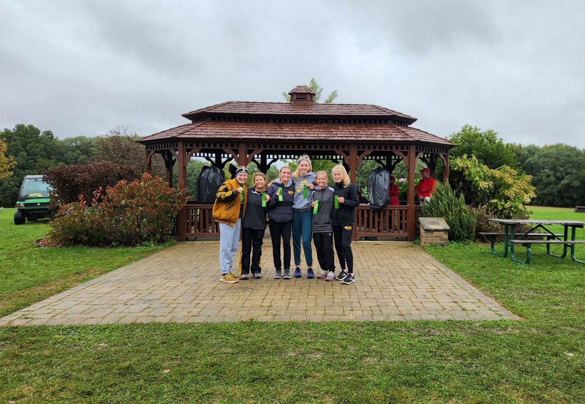 KoutsAthletics's tweet photo. Fillies cross country is moving on!  

Fillies finish 5th at the Chesterton Sectional to advance to next week’s Regional at New Prairie! Congratulations ladies! https://t.co/tDknLEHj03