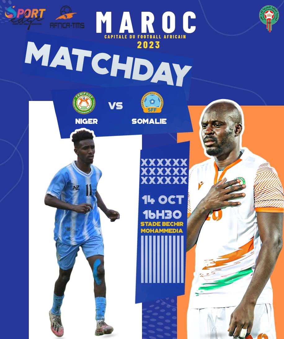 mauritaniefoot's tweet photo. Les résultats des premiers matchs amicaux au Maroc 🇲🇦 :
Bénin 🇧🇯 1-1 Sierra Leone 🇸🇱
Niger 🇳🇪 3-0 Somalia 🇸🇴
#Africa_Tms & #SportEdge https://t.co/k8HD1QQfVO