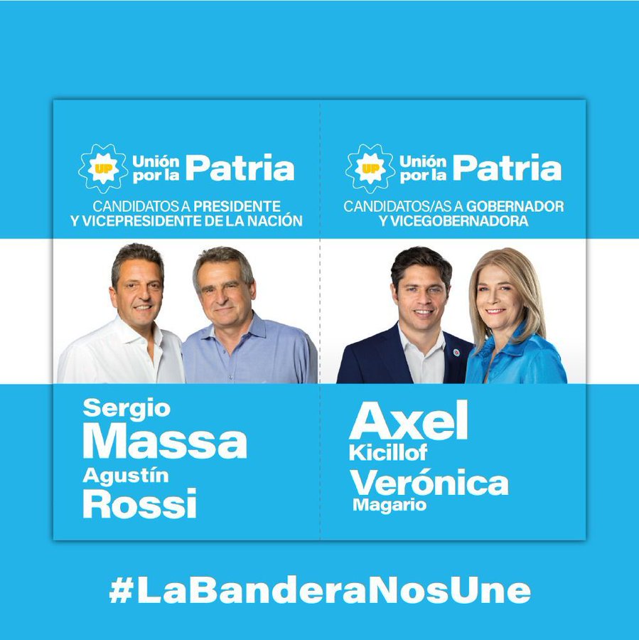 hugoapereyra1's tweet photo. #LaBanderaNosUne
#MejorParaLaArgentina
#MassaPresidente
#AxelGobernador
#AndresWatsonIntendente
✌️🇦🇷✌️ https://t.co/EGnVksxmrK
