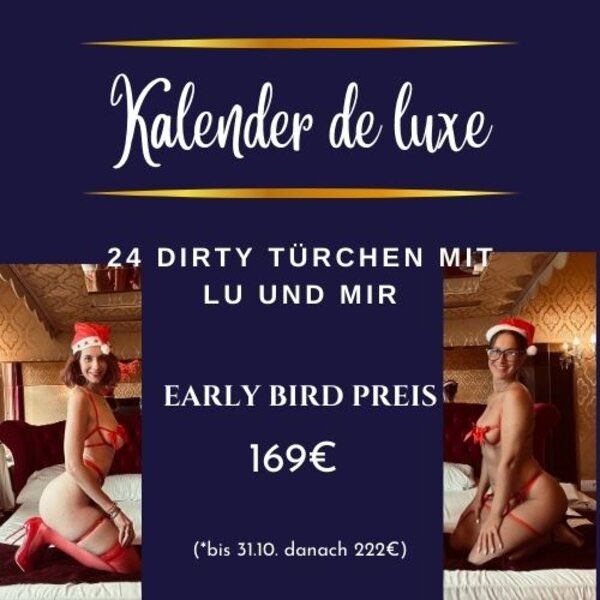 ILuisa93's tweet photo. #EXCLUSIVE unser heißer Kalender ist ab sofort für euch erhältlich! 

#Christmas #deluxe #bodytobodymassage #erotic #fixed #influence 
@giulianared23  #hot #TrendingHot #trending2023 https://t.co/NXhVXB4hTu