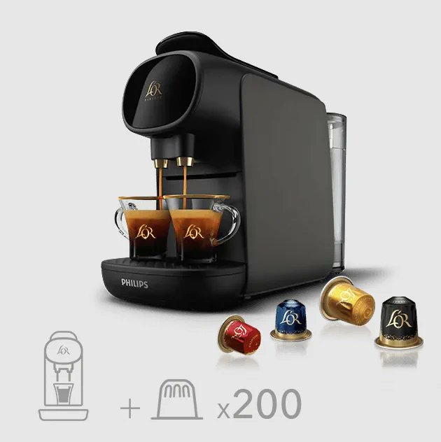 Dealabs's tweet photo. 🚀
Machine à café L'Or (compatible Nespresso)
+ 200 capsules offertes
= 70€ 👇 
➡️ https://t.co/Y0oCcORqIy ⬅️ https://t.co/gAKE4clqD3