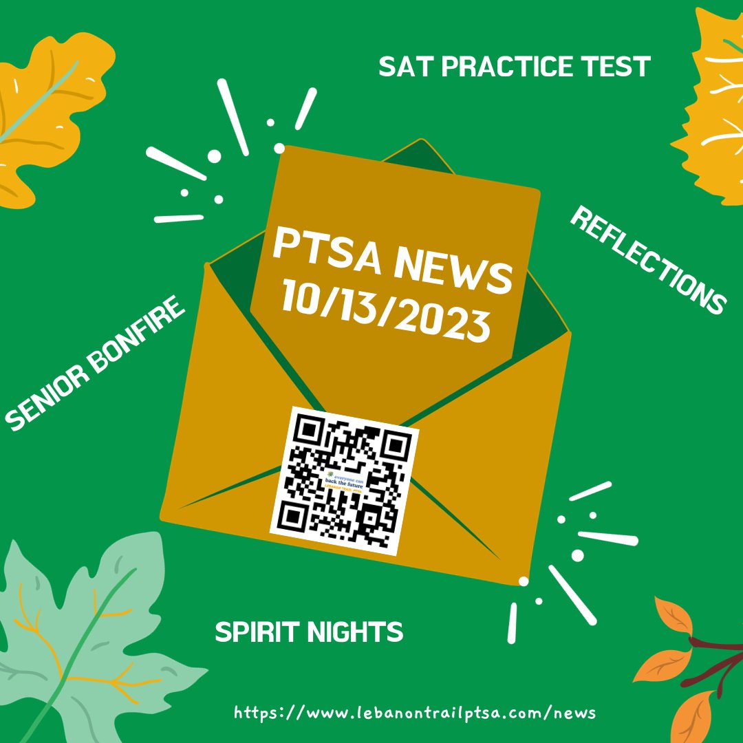 This week's PTSA News is full of Spirit Nights, Senior Bonfire details, Scholarships and more. 
wix.to/AoSwyRk
#newblogpost #lthsptsa #lths #lebanontrailblazers