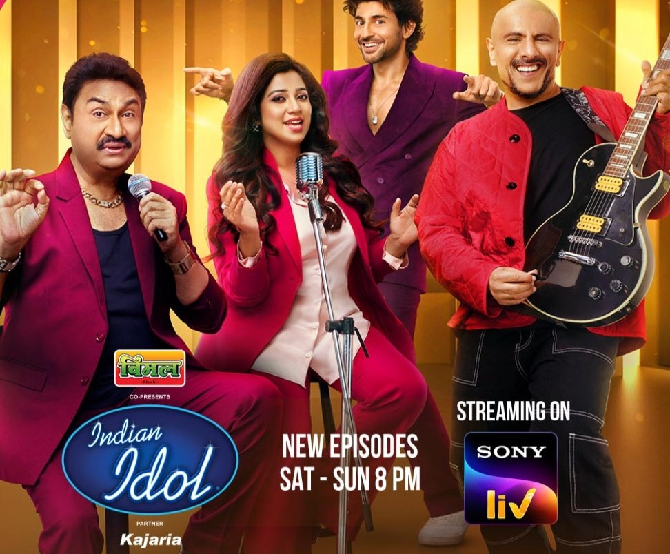 It's weekend again 🥳
Watch Indian Idol tonight and tomorrow at 8 PM, only on Sony TV.
#indianidol #indianidol14 #indianidolseason14 #indianidol2023 #IndianIdolisBack #KumarSanu #vishaldadlani #shreyaghoshal #HussainKuwajerwala