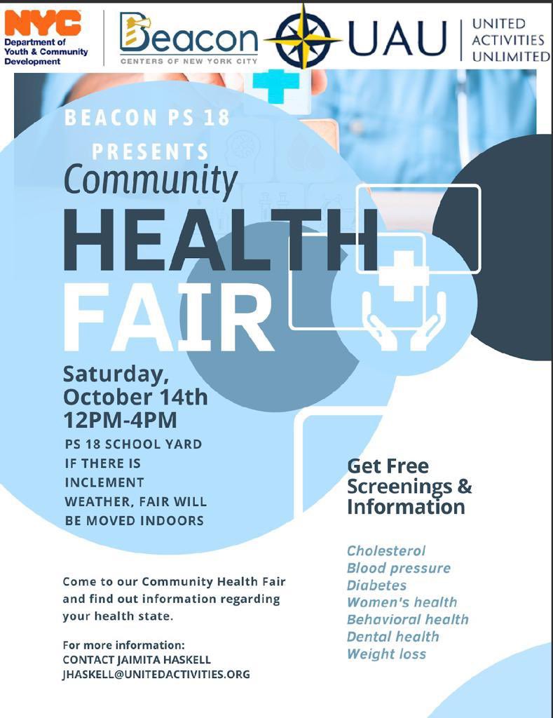 FREE FREE ‼️all Staten Islanders especially Amazon workers of JFK8 come on by todays Health Clinic @amazonlabor will be in attendance stop by our table. Our Health is Just as Essential. ✊🏽