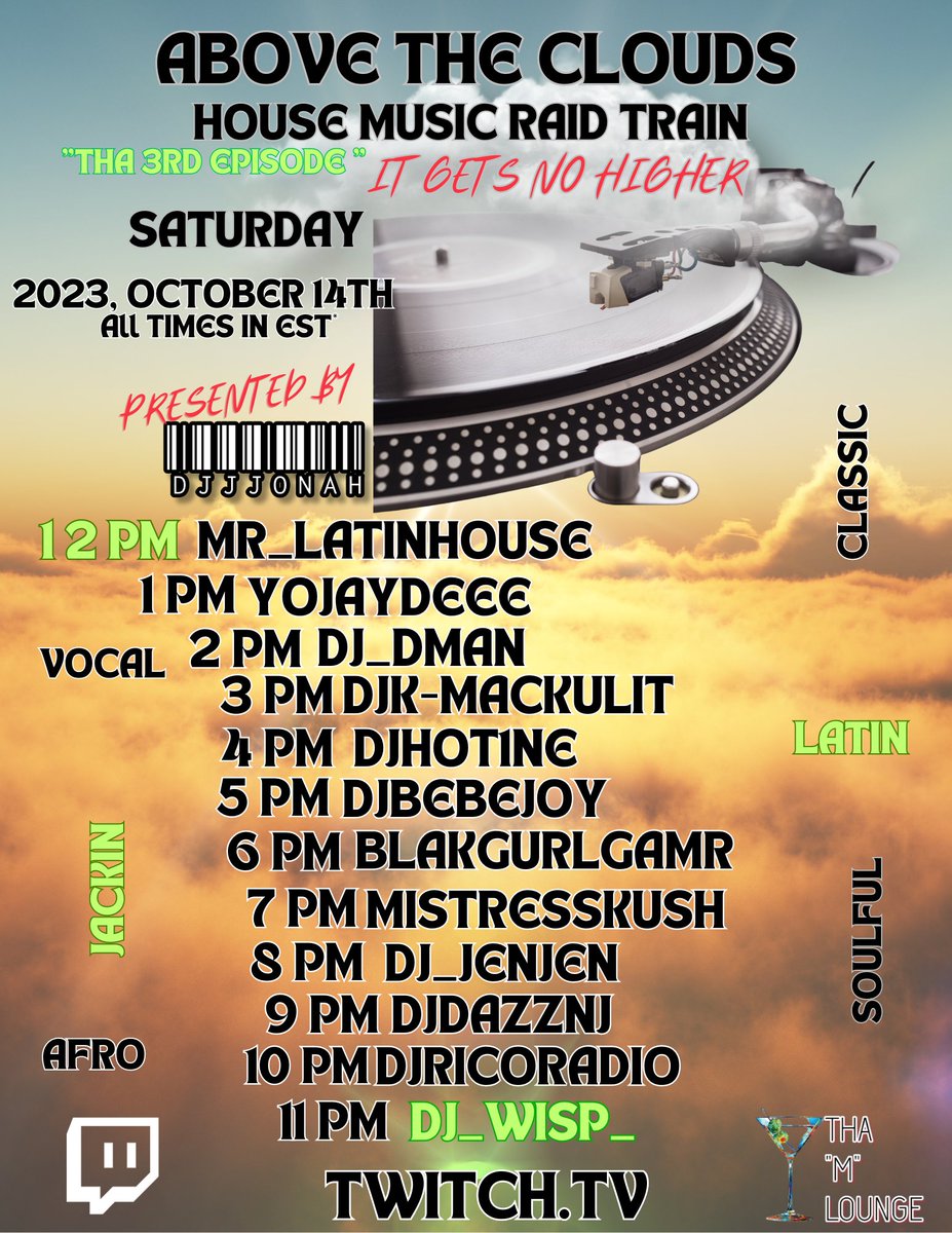 Jay_Jonah74's tweet photo. #soulfulhouse
#latinhouse
#vocalhouse
#classichouse
#afrohouse
#tribalhouse
@AvaCadoQueen93 
Twitch TV / Dj Name .. https://t.co/DOHAvUFF7w