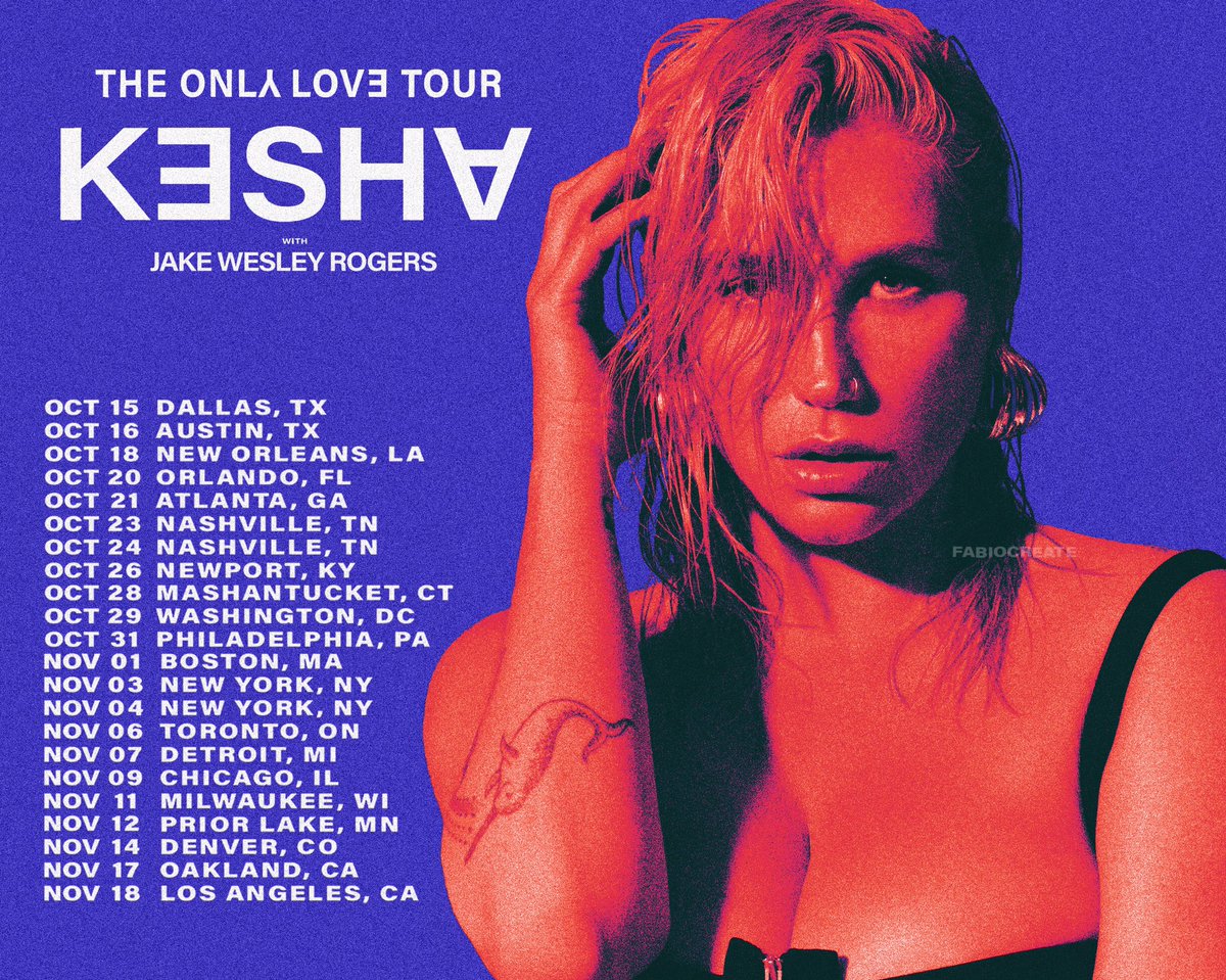 KESHA: ONLY LOVE TOUR 
VINTAGE POSTER
BY ME

#OnlyLoveTour <a href="/KeshaRose/">kesha</a>