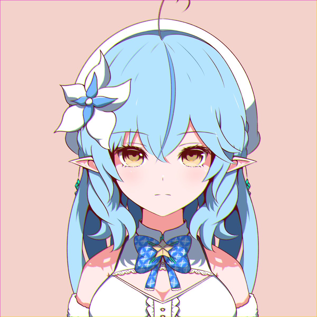 雪花ラミィ 「2020～2023 デフォルメじゃないほうのらみちゃん 」|くぴてるのイラスト