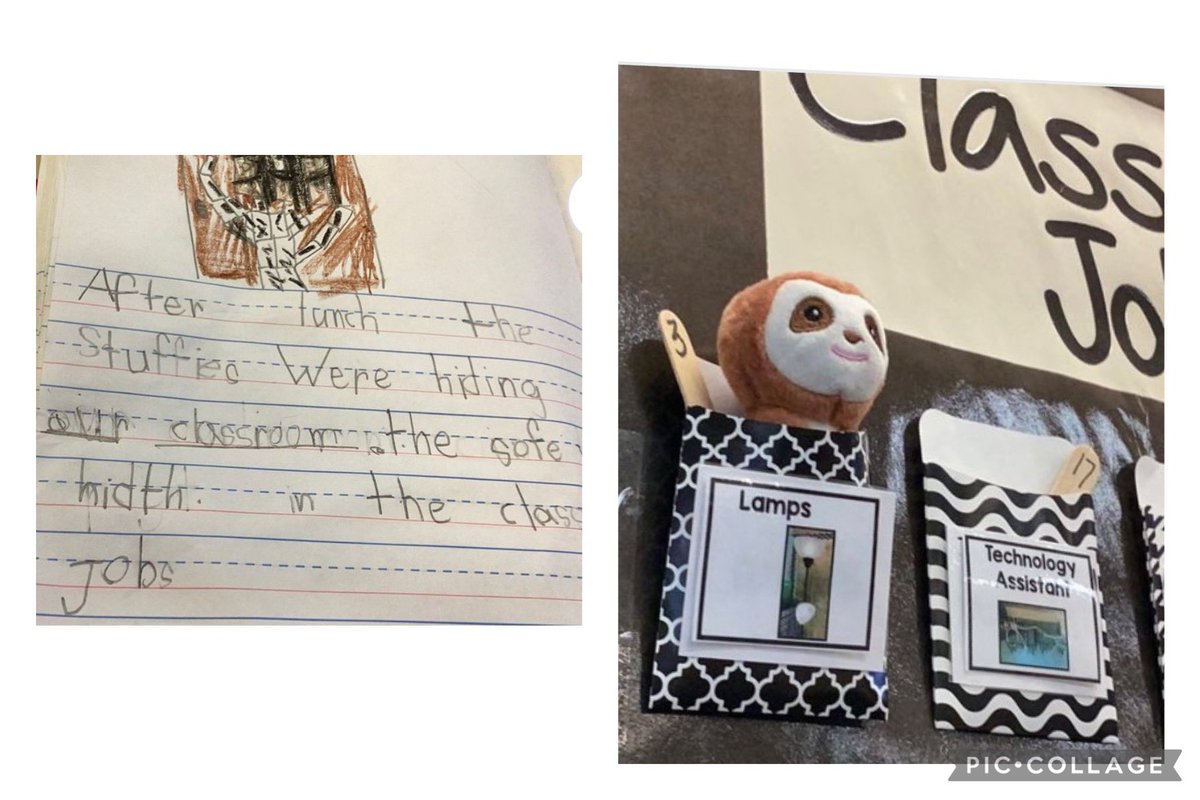 Stuffed animal mystery reward day =meaningful writing!