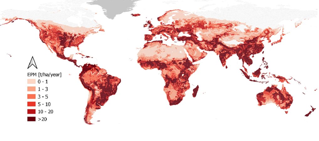 In EU Soil Observatory #EUSO working group on #erosion we advance with multi-model 💻approaches. An interesting study <a href="/EU_ScienceHub/">EU_ScienceHub</a>  for net erosion globally 🌎🌏 using Erosion Potential Model (EPM). sciencedirect.com/science/articl…