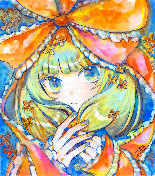 「frilled bow」 illustration images(Latest｜RT&Fav:50)｜5pages