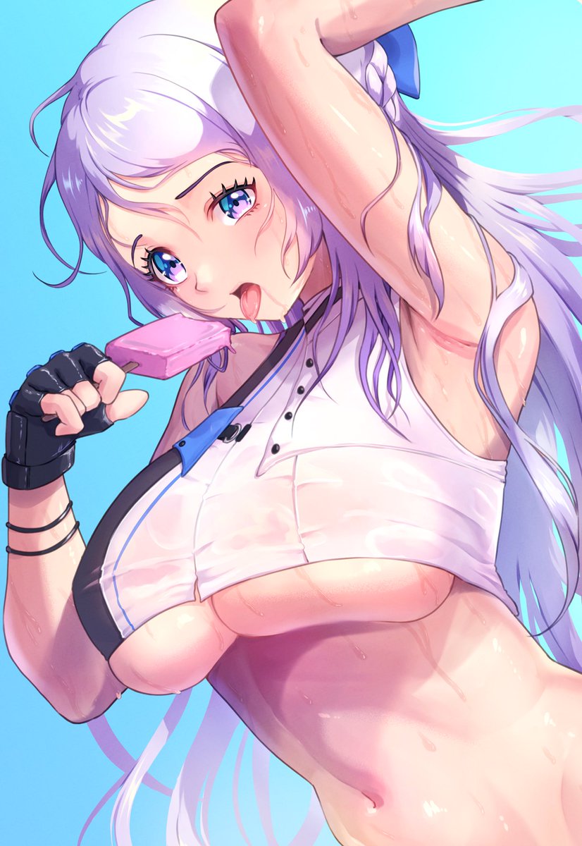「夏が終わってやっと涼しくなったけど#フォルクヴァン はまだまだ暑いみたい… #N」|日高あおは⛩illustrationのイラスト