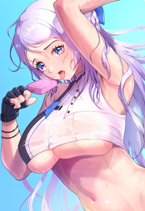 夏が終わってやっと涼しくなったけど#フォルクヴァン はまだまだ暑いみたい… #NIKKE 
