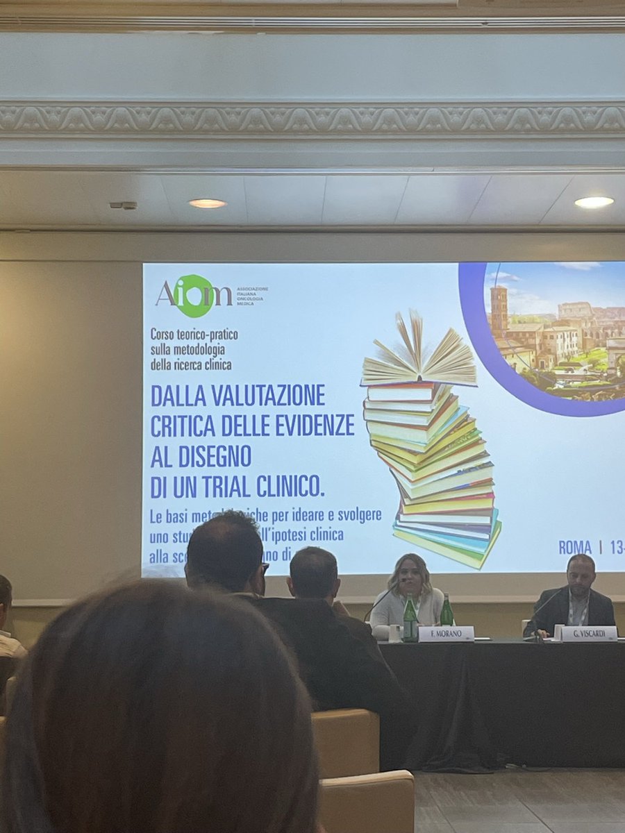 How can we improve #clinicaltrial design in rare cancers? Great talk today by @GiacomoGBaldi in Rome, and ad interesting workshop with young oncologists. New ideas are on track! Thanks #aiomgiovani! @AIOMtweet