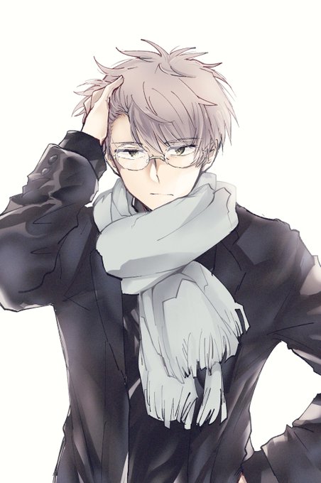 「1boy grey scarf」 illustration images(Latest)