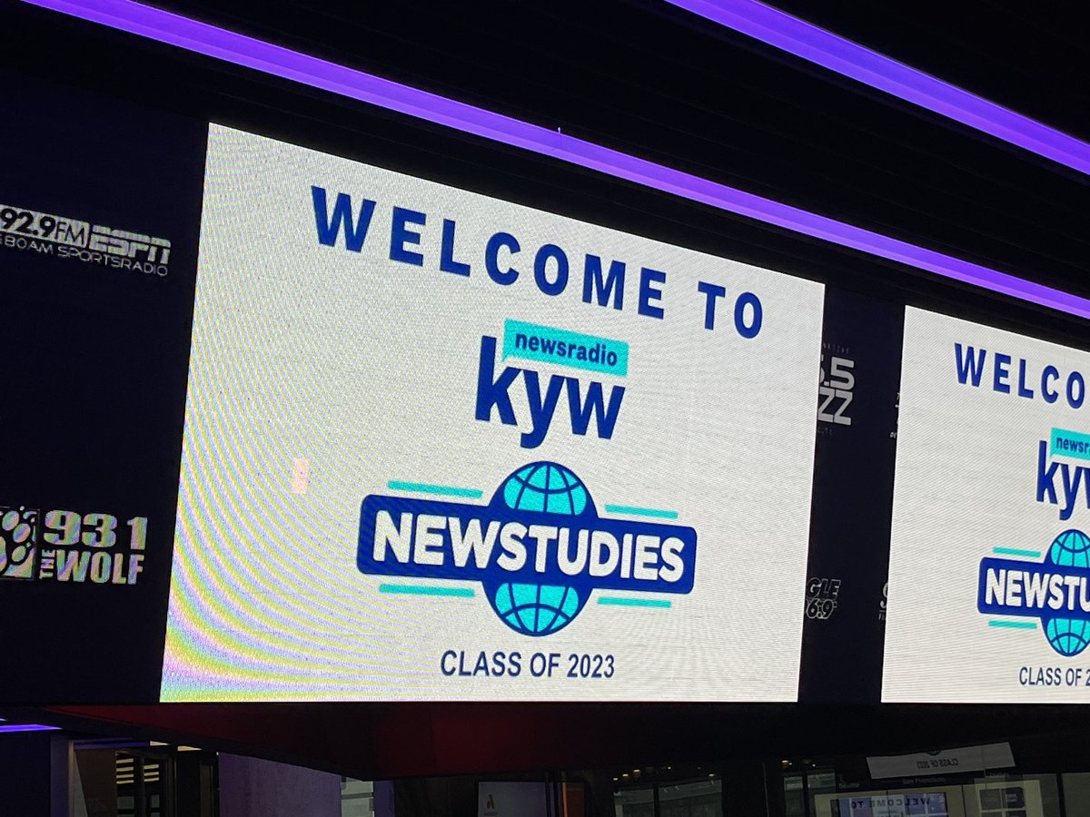 hadaskuznits's tweet photo. Another year of @KYWNewsradio #Newstudies 2023 https://t.co/irbL7NNLdz