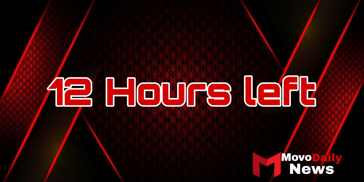 12 hours left to start <a href="/Movo_Coin/">Movo Smart Chain</a> IEO

Link 🔗 : bitforex.com/en/starter/MOV…

0.1 Movo giveaway 🎁

Follow <a href="/MovoDaily/">Movo Daily</a>, submit Screenshot+Twitter Id and wallet address t.me/Movo_Daily