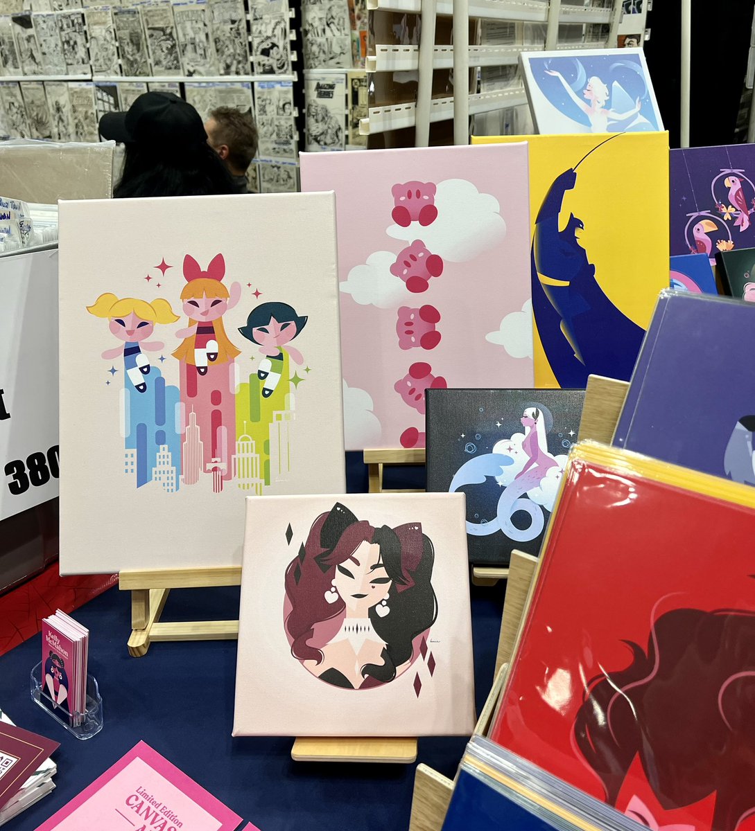 kmmcmdraws's tweet image. I am equal parts tired and thrilled today! I’ll have all my new canvas prints at @NY_Comic_Con  this weekend! Come past booth 3808 to say hello 💕 #NYCC23 #nycc2023