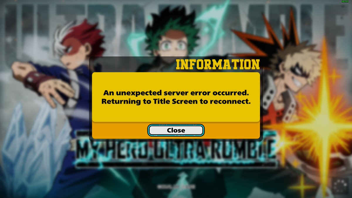 ImNotEvenSweaty's tweet image. #MHUR anyone else having this issue with My hero ultra rumble