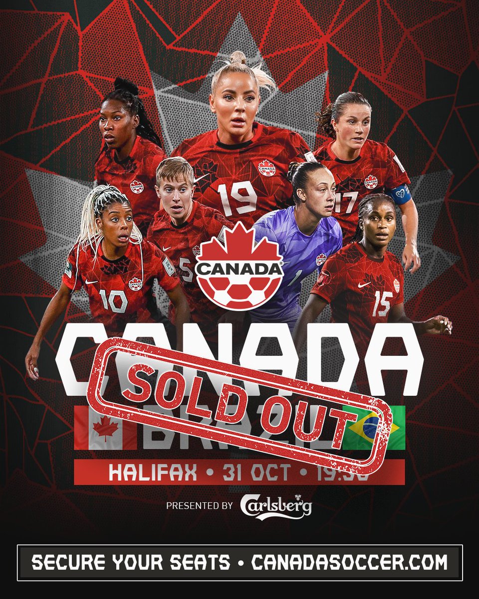 CANWNT's tweet photo. Going, Going, GONE! 🔥

Our visit to Halifax is SOLD OUT!

@CANWNT x @carlsbergcanada https://t.co/roIaFqDAUQ