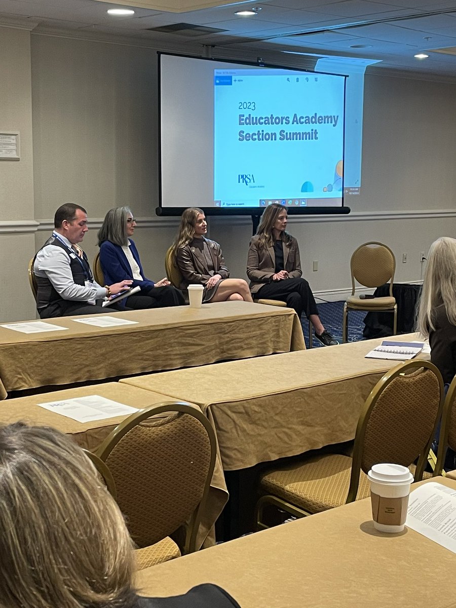 We loved learning from industry professionals about expectations of new graduates. Key word: WRITING! #prsaeasummit2023 #prprofs