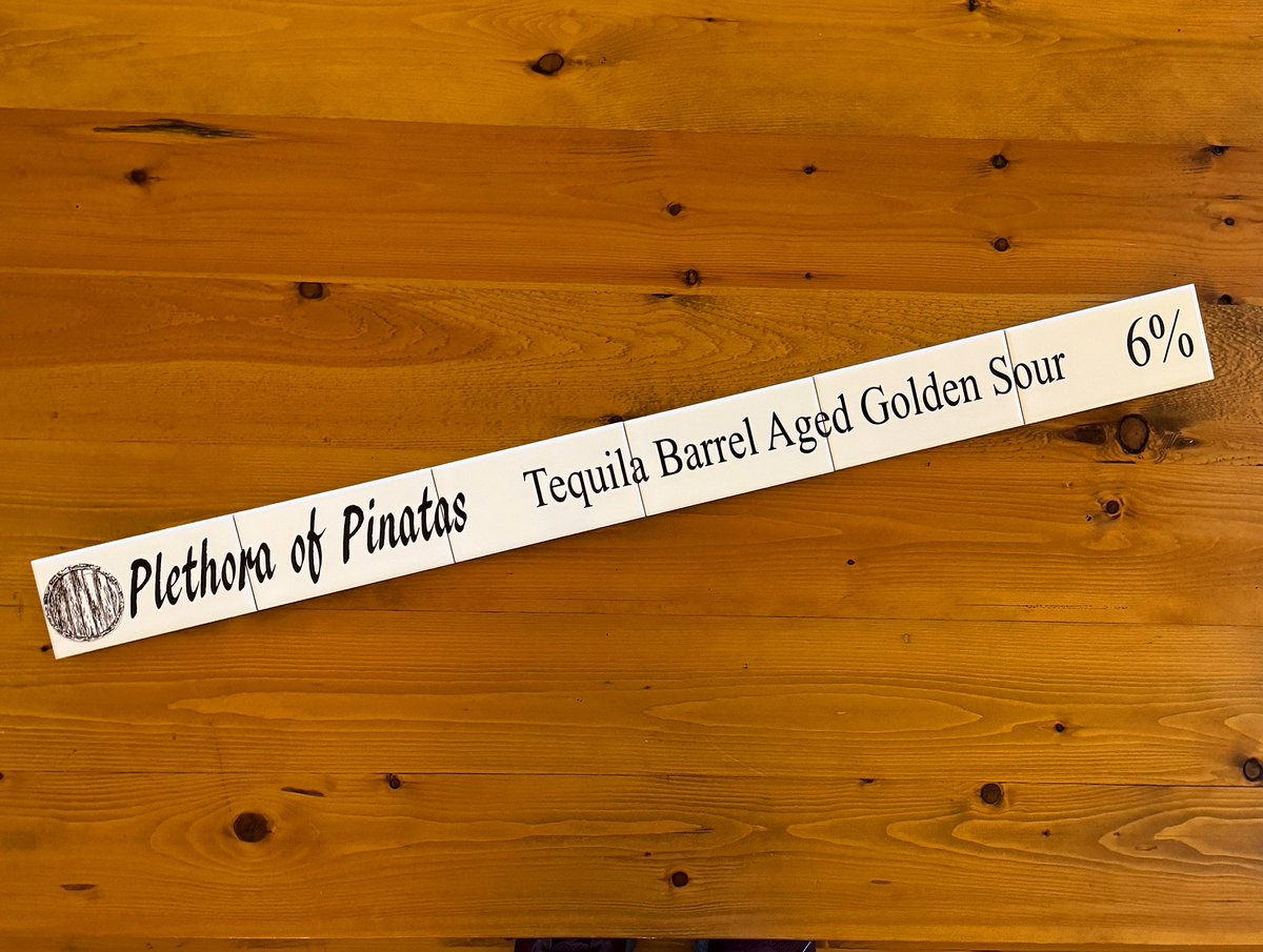 We’re tapping a fresh batch of Plethora of Piñatas today. Our golden sour aged in tequila barrels for about a year, and then we add a bit of lime infused sea salt. Avail on tap and 500 ml bottles 
#randomprecisionbrewing #drinkupcolumbus #ohiocraftbeer #sourbeer #barrelagedbeer