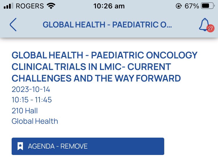 Align your research to what is relevant to your location - @venkymd talking about research and clinical trials. And also highlighting the different considerations between high income and LMIC. This is just the start of the session. Come and join. #SIOPcongress #SIOP2023ambassador