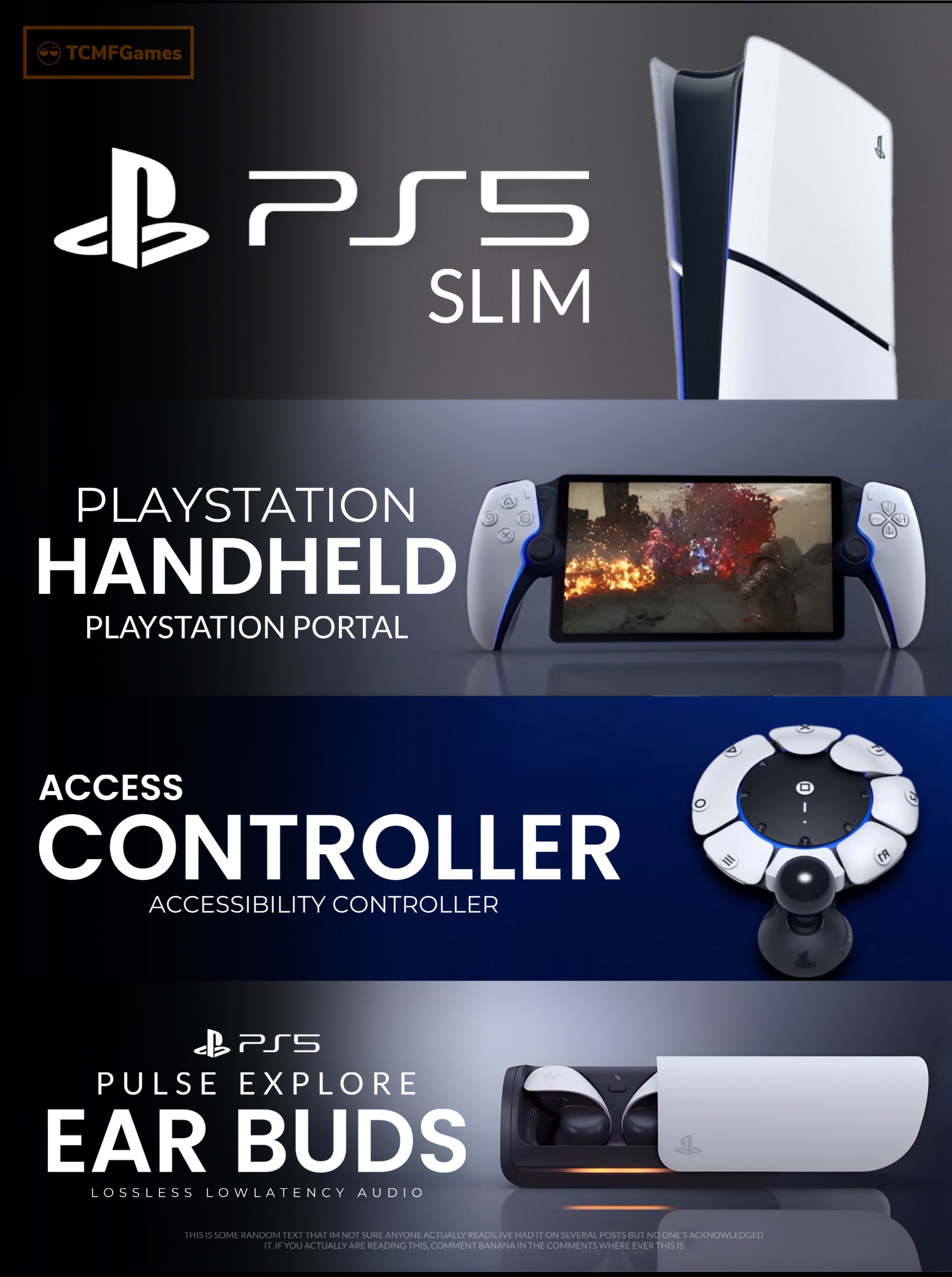 TCMFGames on X: PlayStation Confirmed Hardware Line Up 👀🔥 Now that the  PS5 Slim has been confirmed we have a full list of confirmed products for  this year All prices are in