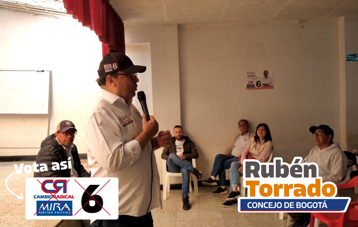 ConcejalRuben's tweet photo. ¡Arranca un nuevo fin de semana y sigo recorriendo Bogotá! 🤜🤛 Hoy estaré en varias zonas de la ciudad y empezamos en #Engativa 🤩.
🗣️ Se vienen días decisivos. ¡Recuerda! Este #29DeOctubre marca Cambio Radical -MIRA junto al #6 en el tarjetón para el #ConcejoDeBogota. 🙌 https://t.co/4Beb6KbkhO
