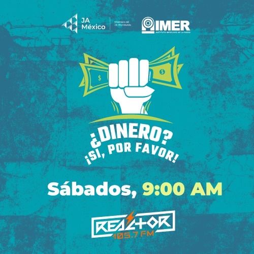 imerhoy's tweet image. ¿Dinero? ¡Sí, por favor!  🙏🏾💸

Los sábados a las 9 hrs escucha un espacio con los mejores tips sobre el dinero 🤑¿cómo tenerlo y qué hacer con él? 

Sintoniza por el 105.7 FM @Reactor105 
En alianza con @JAMexico_org 
 #SomosRadioPública