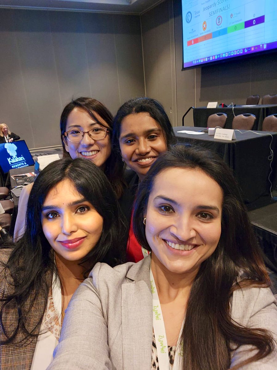 We are the runner’s up at the TCACC jeopardy and made hx as the first all women team! @adithishankar @AnumAsifBukhari Thank you @KTamirisaMD @txchapteracc @dr_chebrolu @shelleyhallmd @wilzawall @DocBrownAB for the support! We gave them a tough fight! #accwic