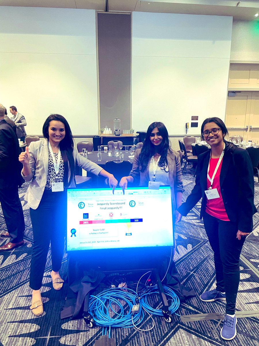 ManthaYogamaya's tweet image. We are the runner’s up at the TCACC jeopardy and made hx as the first all women team! @adithishankar @AnumAsifBukhari Thank you @KTamirisaMD @txchapteracc @dr_chebrolu @shelleyhallmd @wilzawall @DocBrownAB for the support! We gave them a tough fight! #accwic
