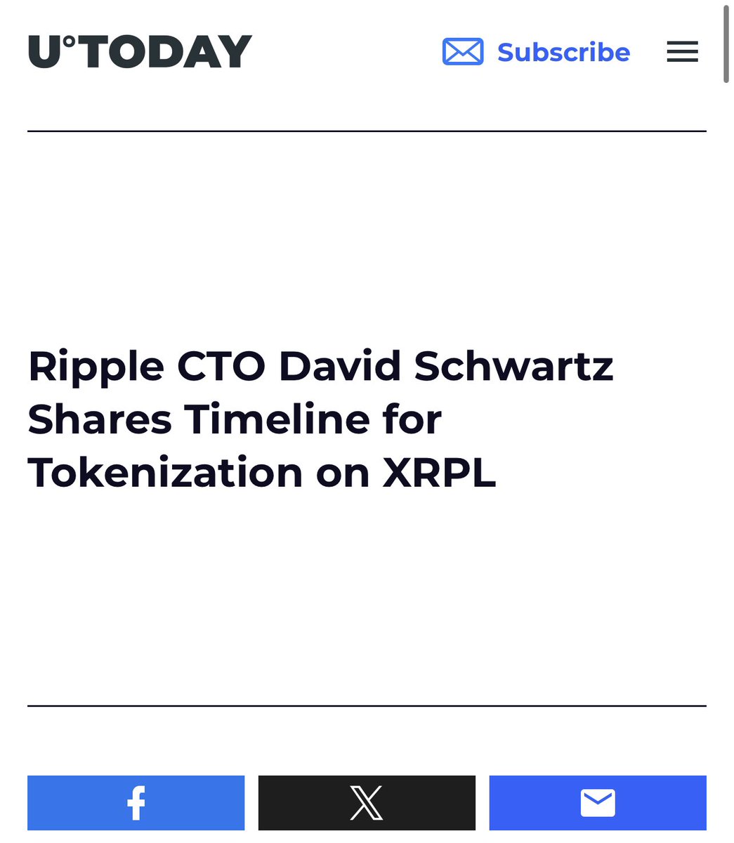 David Schwartz CTO of Ripple, says the tokenization of RWA’s (Real world assets) may launch on the XRPL within 1 year - 1.5 years. Get ready for an enormous amount of value to flow into the XRPL. 

#XRP #XRPL #Ripple #XRPLCommunity #ISO20022 #RWA #TokenizedAssets