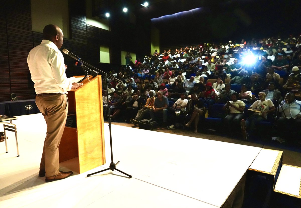 Rise_Mzansi's tweet photo. "One of the mistakes we made in 1994 was to centre the political party as the sole change agent of society; we did not build a democratic culture; the people are not governing.” 

- #RISEMzansi National Leader @SongezoZibi, responding to the annual #AhmedKathrada lecture this afternoon.