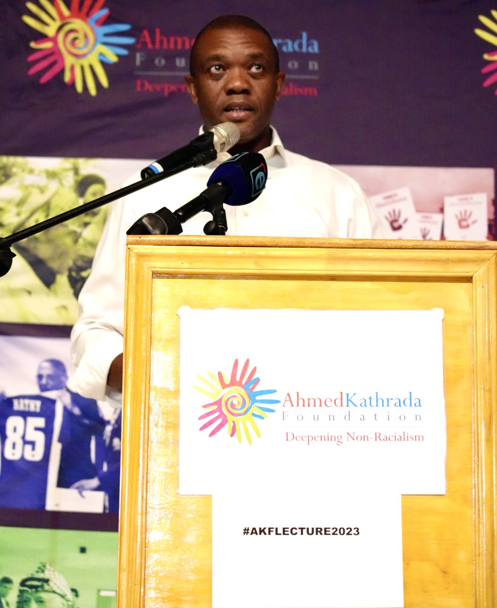 Rise_Mzansi's tweet photo. "One of the mistakes we made in 1994 was to centre the political party as the sole change agent of society; we did not build a democratic culture; the people are not governing.” 

- #RISEMzansi National Leader @SongezoZibi, responding to the annual #AhmedKathrada lecture this afternoon.