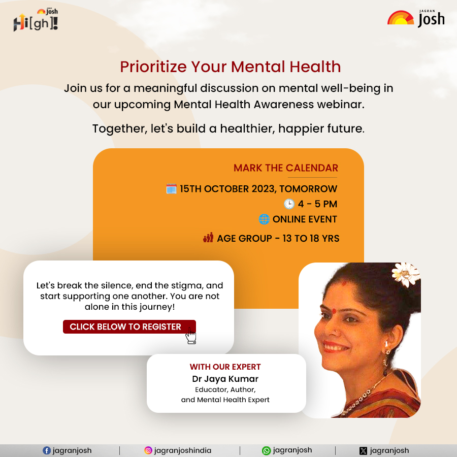 Join our exclusive Mental Health Awareness webinar specifically for high school teenagers. 

Click to Register -bit.ly/3RUGhDl 

Click the link to Join Us Live Tomorrow - meet.google.com/evb-ioum-rgd

<a href="/DrJayaKumar21/">Dr. Jaya Kumar</a> 

#MentalHealthMatters #HighSchoolAwareness