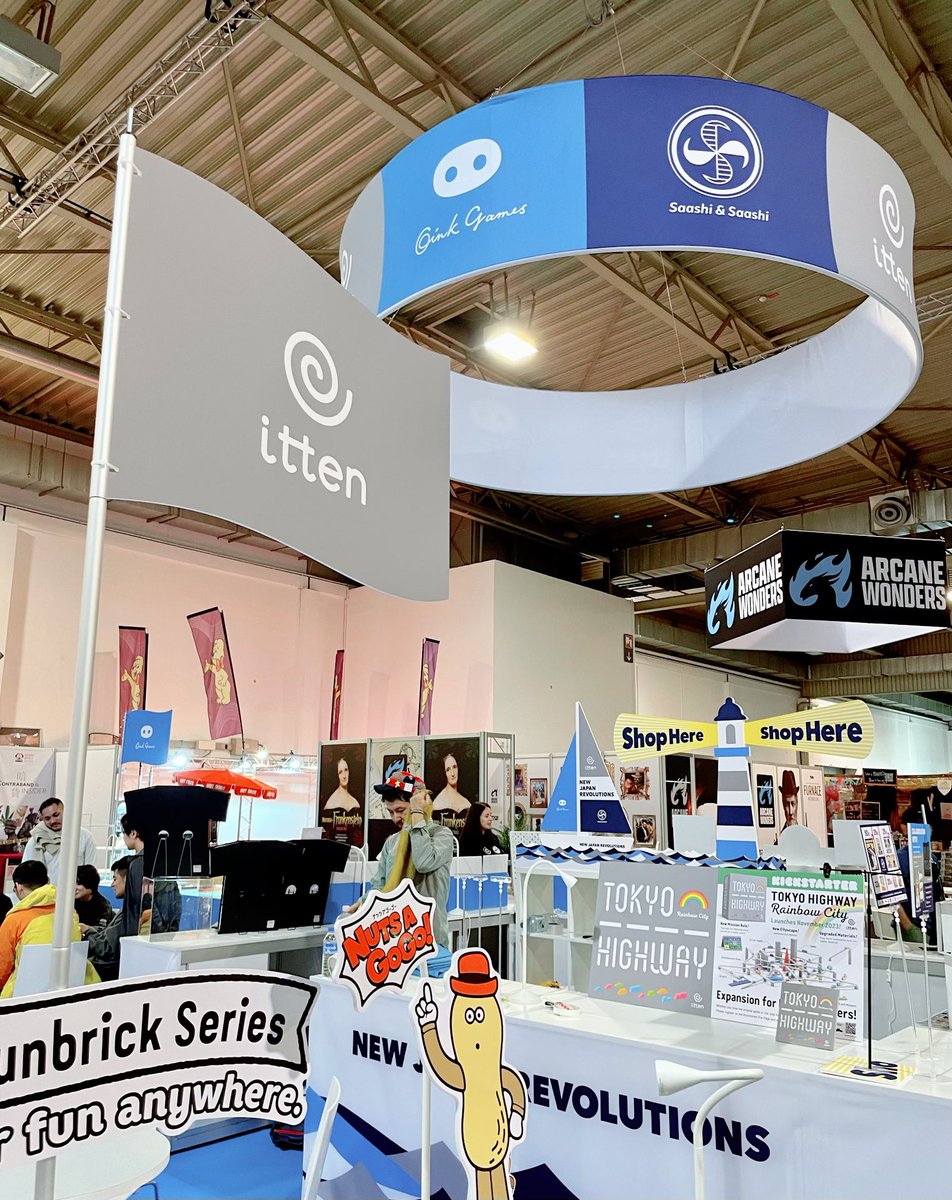 itten_games's tweet image. SPIEL&apos;23も無事に閉幕し、昨日ittenチームは日本に戻りました。今回の3社合同出展という新しい試みは、得るものも非常に多く、とても充実した4日間でした！
 #SPIEL23