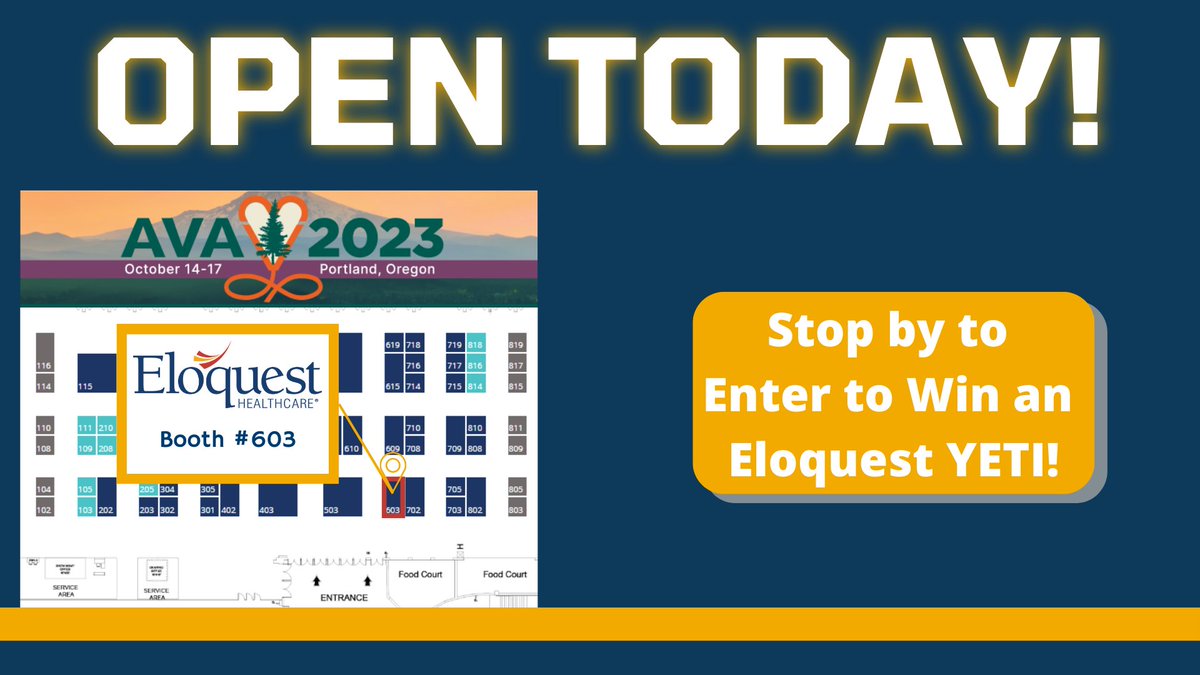 Eloquest's tweet photo. Today is the day! Exhibits open this evening at the #AVASM23 annual meeting. We hope that you'll stop by to see us. Not attending - no problem! Visit us online to learn more:  https://t.co/bEmTzNc0c7 https://t.co/GAyDOPrJOR
