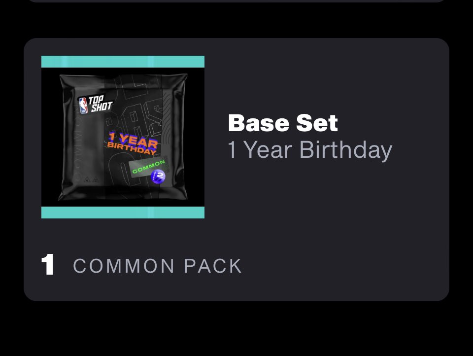 johnnyk022181's tweet photo. @NBATopShot Still holding on to this birthday pack. 💪😎 https://t.co/VBngo9UA3F