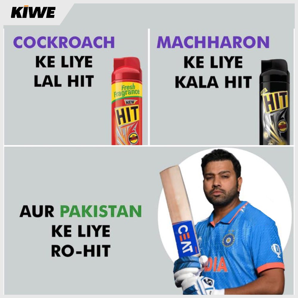 Kiwe_India's tweet photo. The Hitman show 🥳🎉

Download the KiWE app from https://t.co/vPKVCy6JdO 

#indvspak #kiwe #cricket #teamindia #odi #worldcup https://t.co/1VaO8lpxEm