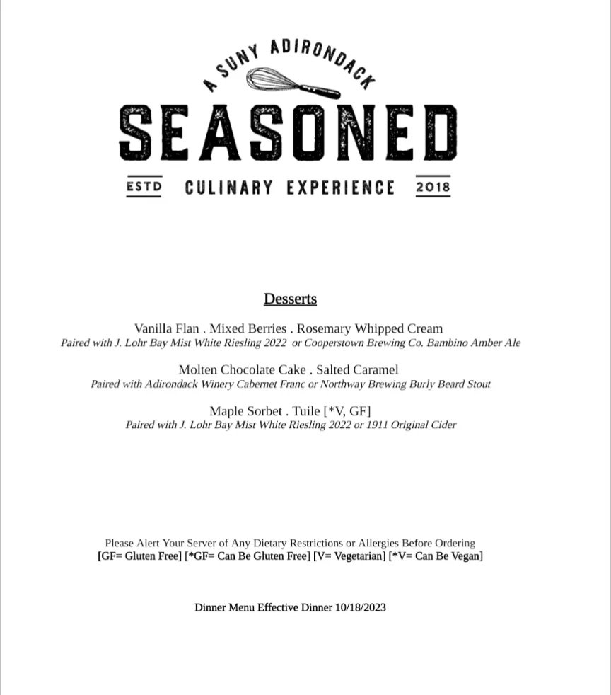 Sunychefbolton's tweet photo. Opening week has arrived! See the menus attached. We are offering take out or dine in lunch menus Wednesday and Thursday. Spread the word and assist us in training the future @SUNYad
Online: https://t.co/68fWEZbzVa
Email: culinary@sunyacc.edu
Call: 5188327725 https://t.co/FU0EI6qgt1
