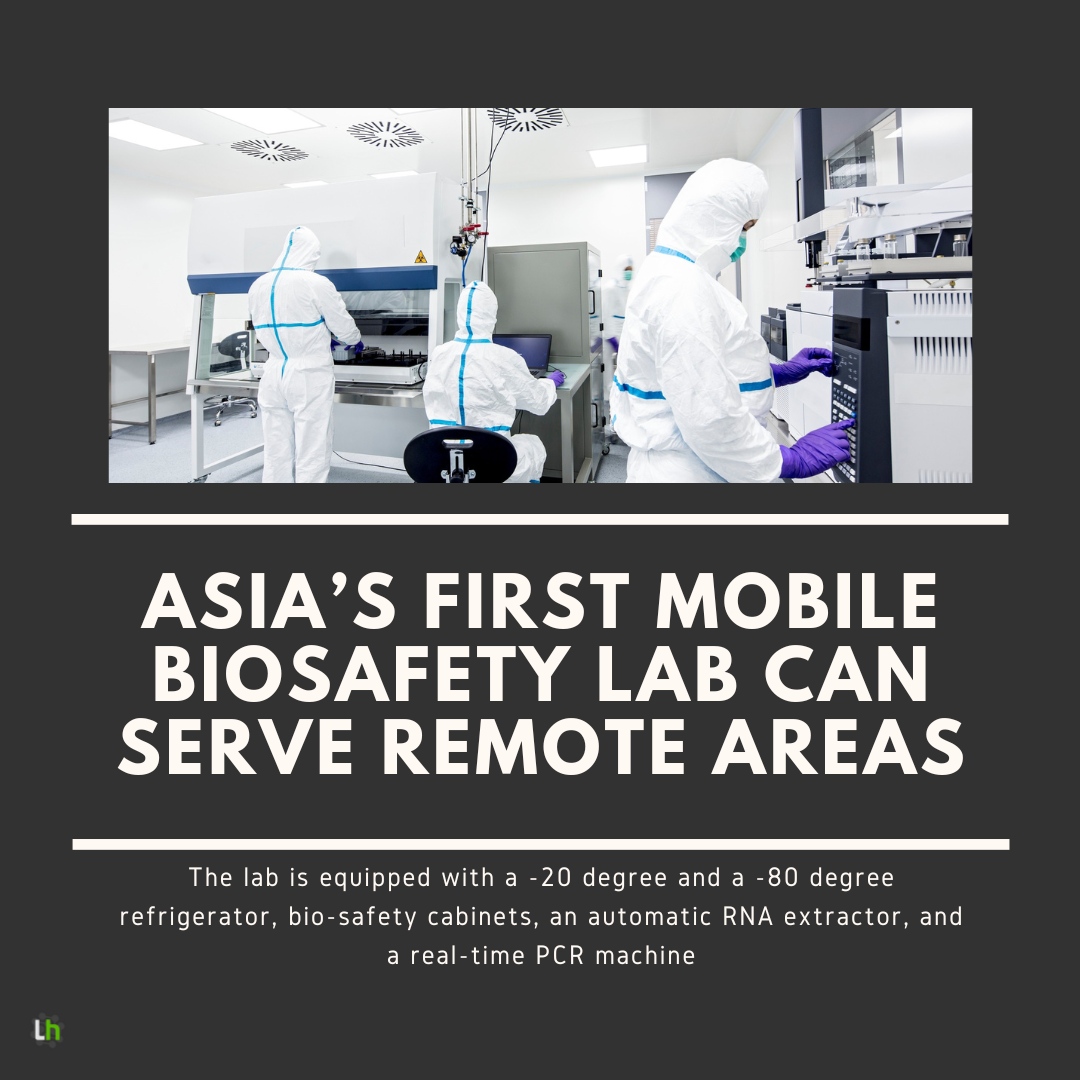 Asia's first mobile biosafety level-3 (BSL-3) lab named Rapid Action Mobile BSL-3 Advanced Augmented Network (RAMBAAN), designed to investigate emerging viral infections, was showcased at the G-20 Health Working Group meeting.
#biosafety #medical #safety #labhorizons #remotelabs