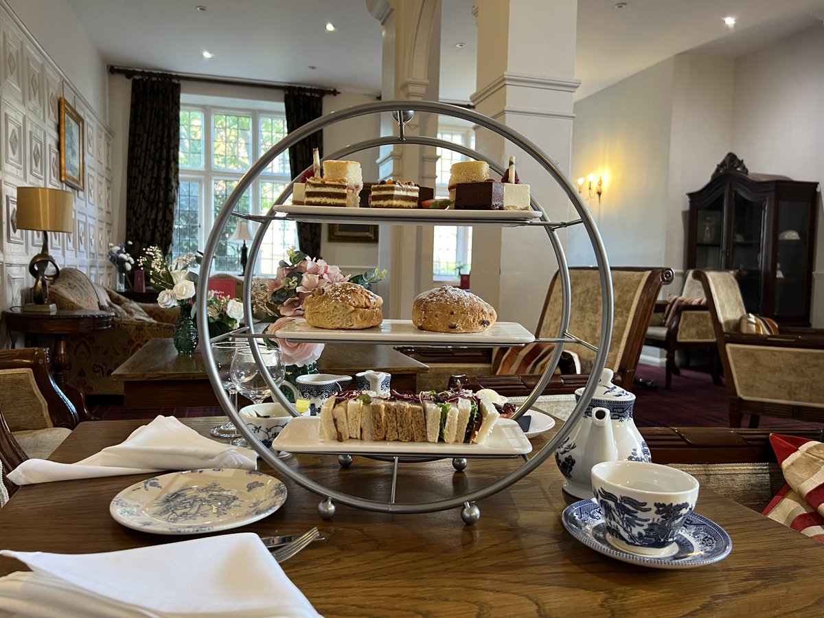 Our afternoon tea service today- service with a smile and a jaunty skip!