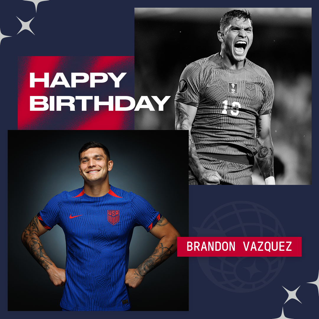 USMNT's tweet photo. Happy birthday, @Brvndonv 🎂 https://t.co/KL00Q35iHf